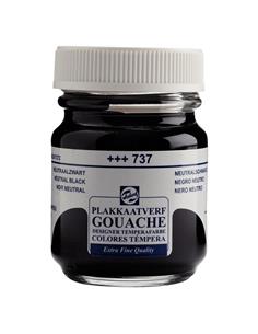 Tempera EXTRAF.talens negro neutro 50 ml.
