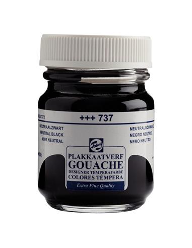 Tempera EXTRAF.talens negro neutro 50 ml.