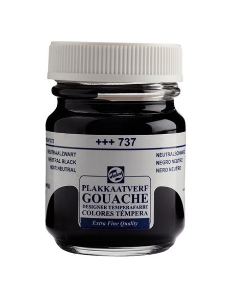 Tempera EXTRAF.talens negro neutro 50 ml.
