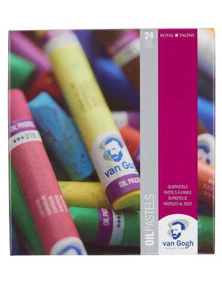 Estuche de pasteles al óleo básico con 24 colores
