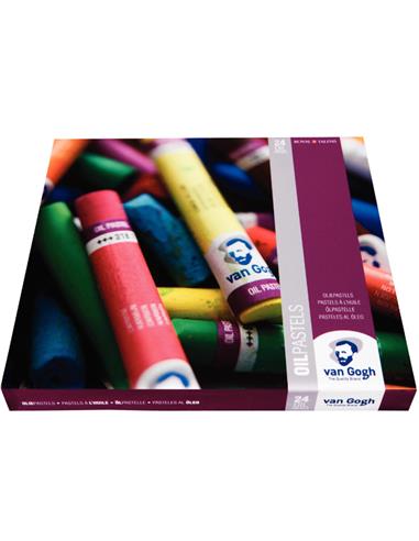 Estuche de pasteles al óleo básico con 24 colores