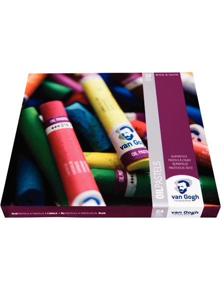 Estuche de pasteles al óleo básico con 24 colores