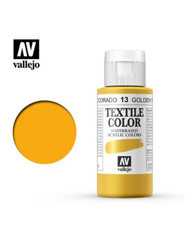 Pintura tela textile amarillo dorado (13) 60 ml.