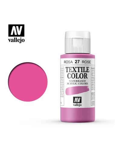 Pintura tela textile rosa bengala OP.(27) 60 ml.
