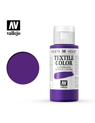 Pintura tela textile violeta parma OP.(36) 60 ml