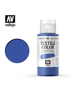 Pintura tela textile azul opaco (43) 60 ml.