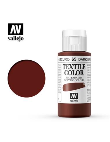 Pintura tela textile marron (65) 60 ml