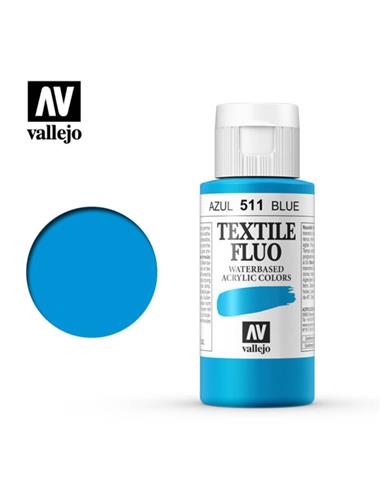 Pintura tela textile fluo azul 35 ml