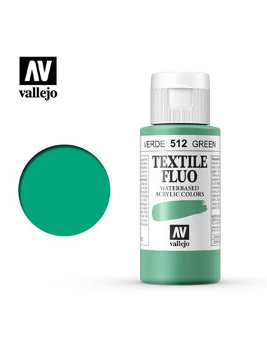 Pintura tela textile fluo verde 35 ml