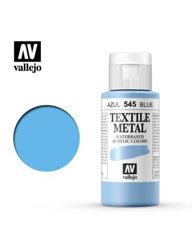 Pintura tela textile metal azul 35 ml.