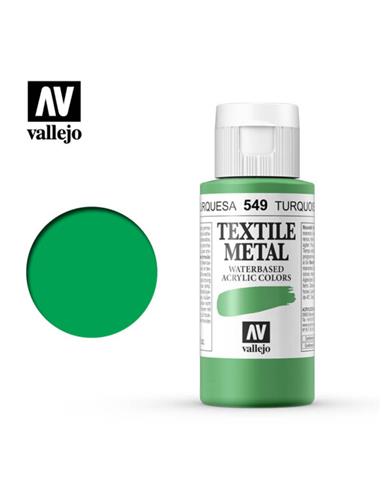 Pintura tela textile metal turquesa 35 ml