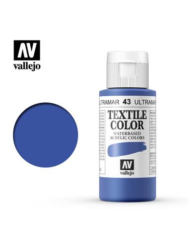Pintura tela textile azul 200 ml.