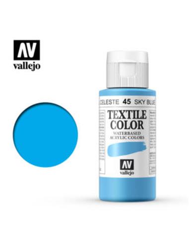 Pintura tela textile azul oriente (45) 200 ml