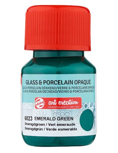 Vidrio & Porcelana Opaco Frasco 30 ml VERDE ESMERALDA