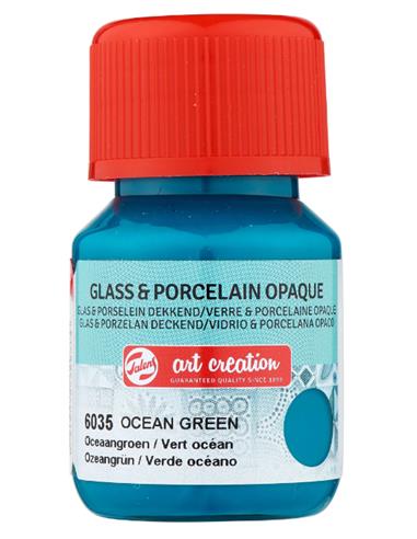 Vidrio & Porcelana Opaco Frasco 30 ml VERDE OCEANO