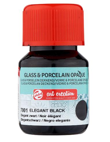 Vidrio & Porcelana Opaco Frasco 30 ml. NEGRO ELEG.
