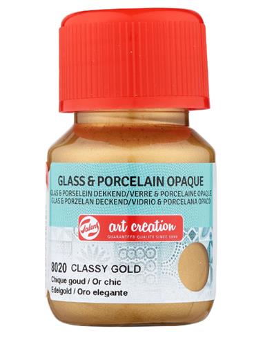 Vidrio & Porcelana Opaco Frasco 30 ml. ORO ELEGANTE