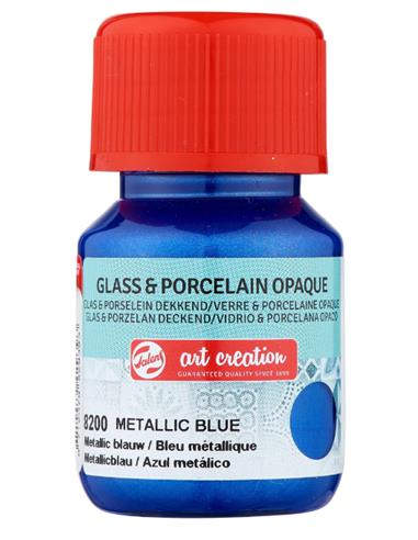 Vidrio & Porcelana Opaco Frasco 30 ml. AZUL METALICO
