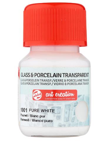 Vidrio & Porcelano Transparente Frasco 30 ml. BLANCO PURO