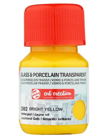 Vidrio & Porcelano Transparente Frasco  30 ml. AMARILLO BRILL