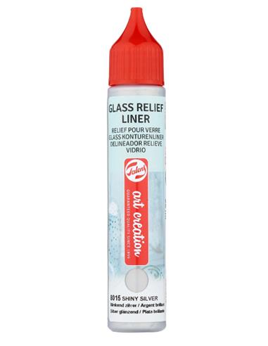 Delineador relieve vidrio 28 ml PLATA BRILLANTE