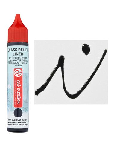 Delineador relieve vidrio 28 ml NEGRO ELEGANTE