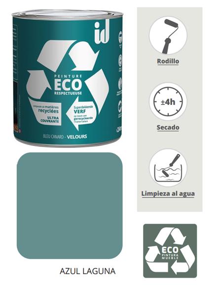 PINTURA ECO MUEBLES 500 ML AZUL LAGUNA ESPTIT