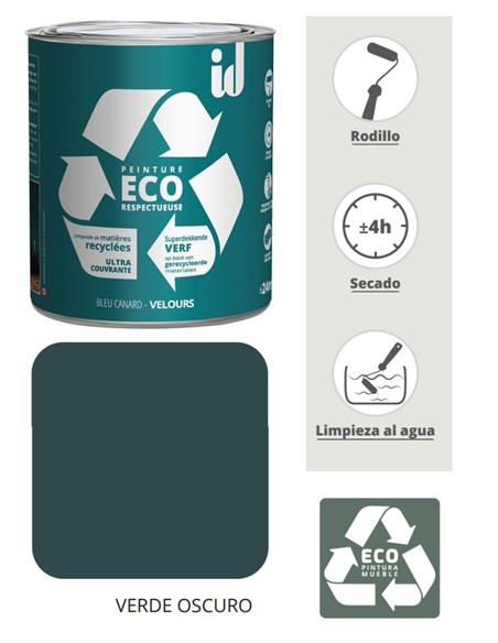 PINTURA ECO MUEBLES 500 ML VERDE OSCURO ESPTIT