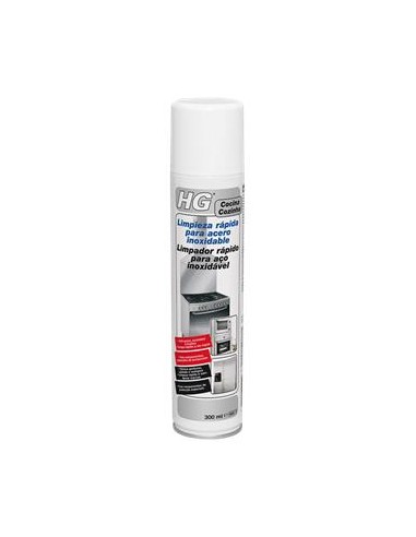 Limpieza acero inox rapido hg spray 300 ml.