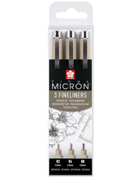 PIGMA MICRON NEGRO ESTUCHE 3 - UD
