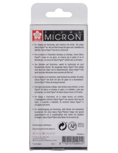 PIGMA MICRON NEGRO ESTUCHE 6 - UD