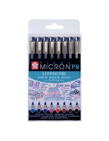 SET DE ROTULADORES PIGMA MICRON PN SET 8  Unidades