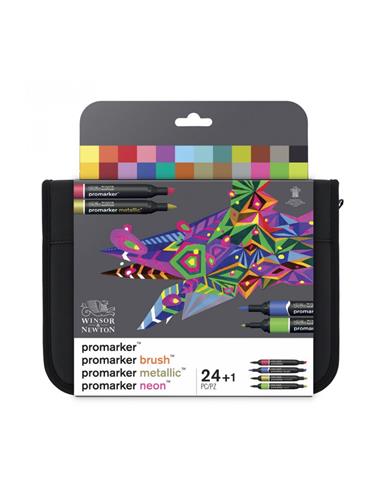 W&N SURTIDO MARKER SET 24 PZ