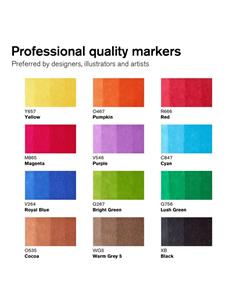 W&N PROMARKER BRUSH 12+1 TONOS VIBRANTES 2