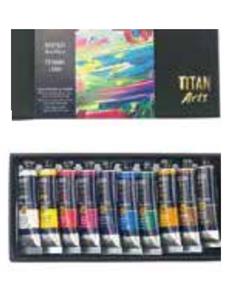 SET ACRILICO TITAN EXTRA FINO 10 TB DE 20 ml.