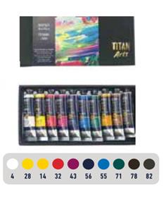 SET ACRILICO TITAN EXTRA FINO 10 TB DE 20 ml. 2