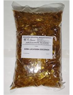 Goma laca rubia platino  descerada 1 kilo