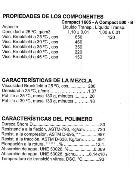 Resina epoxi 605 1 kilo