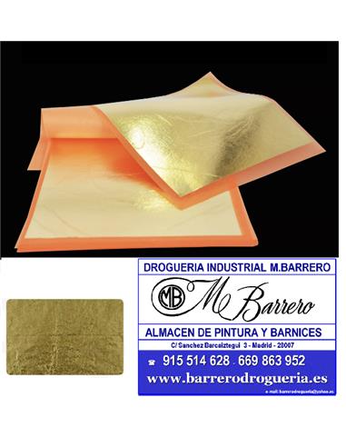 PAN DE ORO IMITACION 14x14 LIBRO DE 25 HOJAS