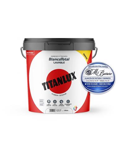 PINTURA PLASTICA TITANLUX BLANCO TOTAL 4 LT