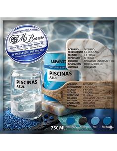 PINTURA PISCINAS CLOROCAUCHO AZUL 750 ml.