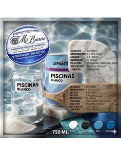 PINTURA PISCINAS CLOROCAUCHO BLANCO 750 ml.