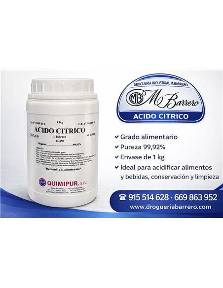 ACIDO CITRICO MONOHIDRATO GRANULAR 1 Kg.
