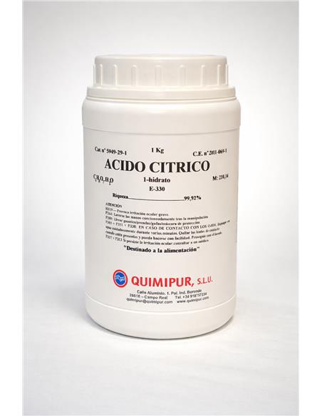ACIDO CITRICO MONOHIDRATO GRANULAR 1 Kg.