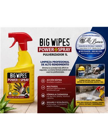 BIG WIPES POWER SPRAY PULVERIZADOR  1 LT