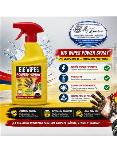BIG WIPES POWER SPRAY PULVERIZADOR  1 LT