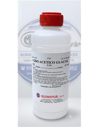 ACIDO ACETICO GLACIAL 99% 1 LT ALIMENTICIO