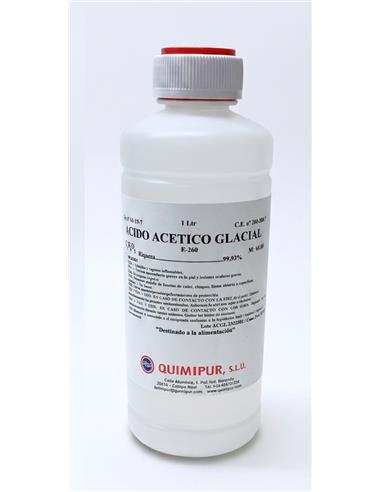 ACIDO ACETICO GLACIAL 99% 1 LT ALIMENTICIO