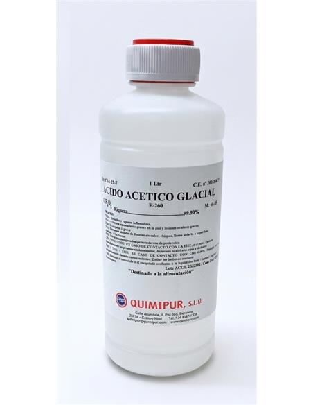 ACIDO ACETICO GLACIAL 99% 1 LT ALIMENTICIO