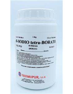 BORAX DECAHIDRATADO POLVO 1 Kg. USO PROFESIONAL